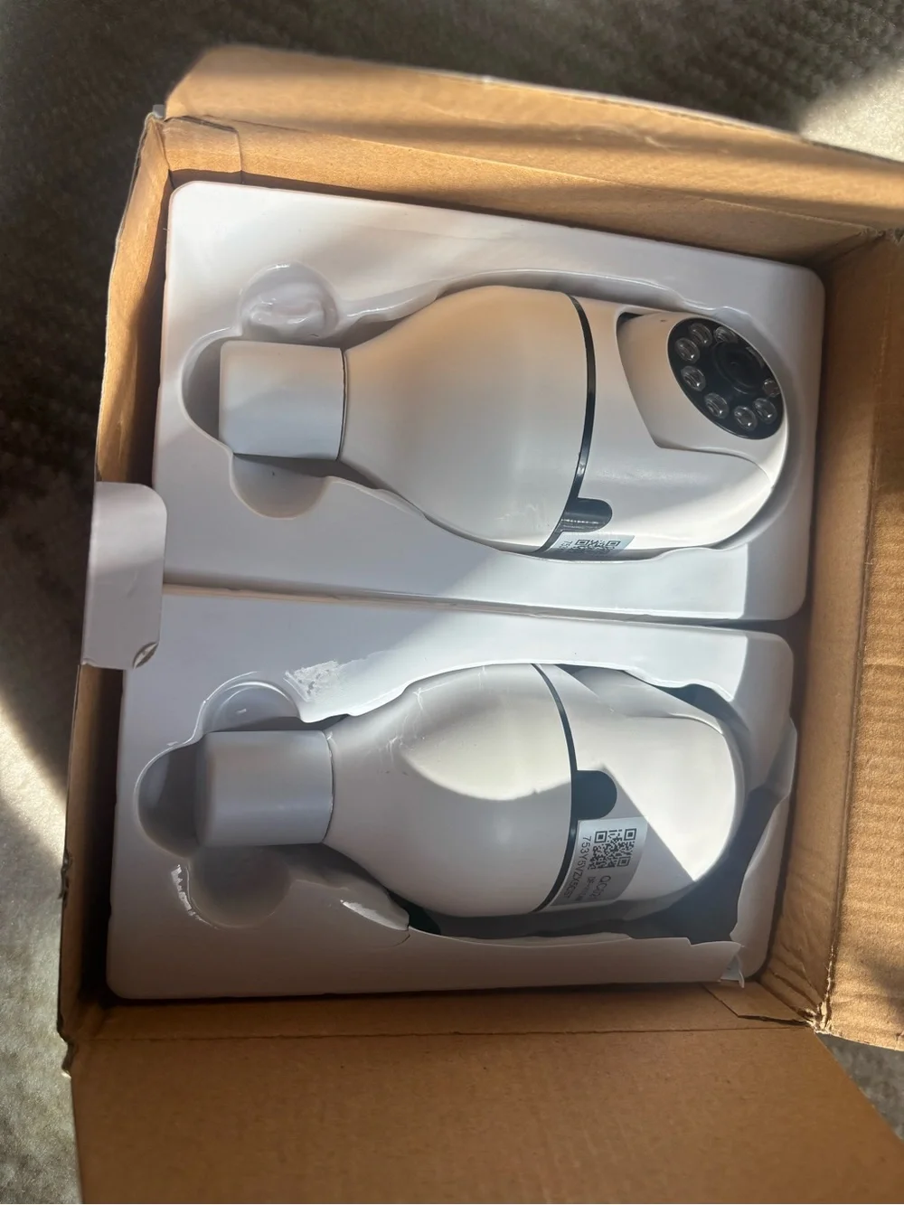 2 White 5G WiFi Camera Smart Security Cameras